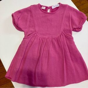 Zara toddler girl pink dress in size 12/18 months